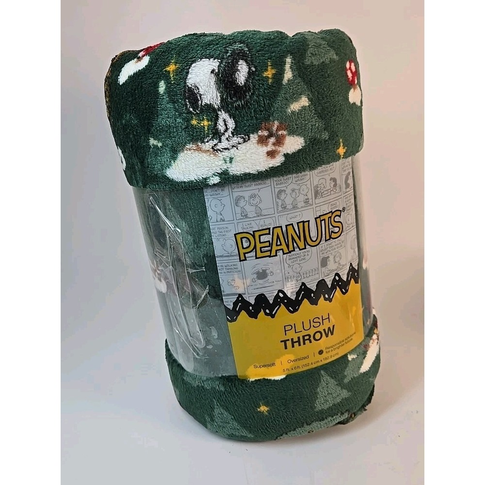 The Big One Peanuts Christmas Oversized Plush Throw 5ft x 6ft - Picture 4 of 6